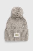 Шапка та шарф з домішкою вовни UGG Chunky колір сірий (2806232) Шапка та шарф з домішкою вовни UGG Chunky колір сірий (2806232)