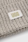 Шапка та шарф з домішкою вовни UGG Chunky колір сірий (2806232) Шапка та шарф з домішкою вовни UGG Chunky колір сірий (2806232)