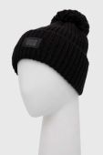 Шапка та шарф з домішкою вовни UGG Chunky колір чорний (2806111)