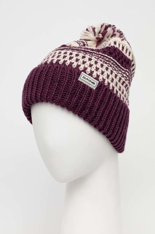 Шапка Dakine Davina Beanie колір фіолетовий з товстого трикотажу фото 2