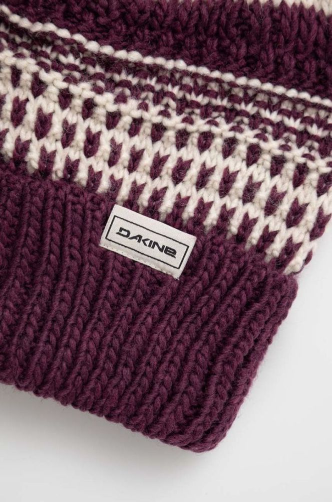 Шапка Dakine Davina Beanie колір фіолетовий з товстого трикотажу фото 3