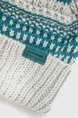 Шапка Dakine Davina Beanie колір бірюзовий з товстого трикотажу