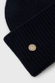 Шапка з домішкою вовни Tommy Hilfiger колір синій з товстого трикотажу (2655845)