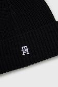 Вовняна шапка Tommy Hilfiger колір чорний вовна (2600677)