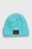 Шапка з домішкою вовни DC колір бірюзовий з товстого трикотажу