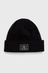 Шапка з домішкою вовни DC колір чорний з товстого трикотажу Шапка з домішкою вовни DC колір чорний з товстого трикотажу