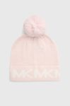 Шапка Michael Kors колір рожевий з тонкого трикотажу Шапка Michael Kors колір рожевий з тонкого трикотажу