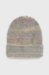 Шапка з домішкою вовни United Colors of Benetton з товстого трикотажу колір барвистий Шапка з домішкою вовни United Colors of Benetton з товстого трикотажу колір барвистий