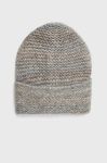 Шапка з домішкою вовни United Colors of Benetton колір сірий з тонкого трикотажу (2759437) Шапка з домішкою вовни United Colors of Benetton колір сірий з тонкого трикотажу (2759437)