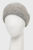 Шапка з домішкою вовни United Colors of Benetton колір сірий з тонкого трикотажу (2759437)