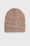 Шапка з домішкою вовни United Colors of Benetton колір бежевий (2755478) Шапка з домішкою вовни United Colors of Benetton колір бежевий (2755478)
