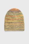 Шапка з домішкою вовни United Colors of Benetton колір жовтий Шапка з домішкою вовни United Colors of Benetton колір жовтий