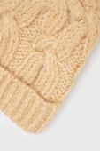 Шапка з домішкою вовни United Colors of Benetton колір бежевий (2808034)