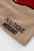 Шапка з домішкою вовни Moschino колір бежевий (2567550)