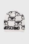 Шапка з домішкою вовни Moschino колір білий (2564660) Шапка з домішкою вовни Moschino колір білий (2564660)