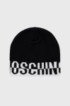 Шапка з домішкою вовни Moschino колір чорний (2567554) Шапка з домішкою вовни Moschino колір чорний (2567554)