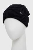 Бавовняна шапка Jack Wolfskin колір чорний з тонкого трикотажу з бавовни
