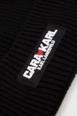 Шапка з домішкою вовни Karl Lagerfeld Karl Lagerfeld X Cara Delevingne колір чорний Шапка з домішкою вовни Karl Lagerfeld Karl Lagerfeld X Cara Delevingne колір чорний