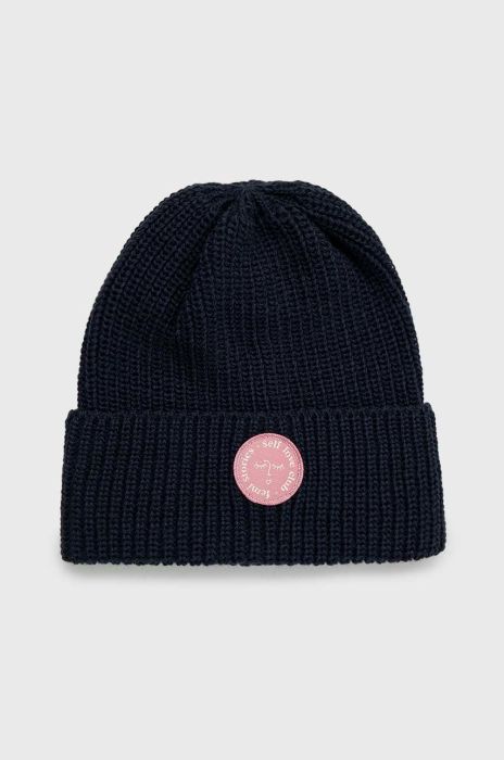 Шапка з домішкою вовни Femi Stories jose колір синій