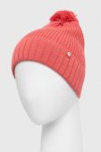 Шапка Marmot колір рожевий з товстого трикотажу