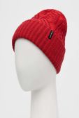 Двостороння шапка Burton колір червоний з товстого трикотажу
