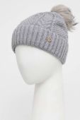 Шапка з домішкою вовни Granadilla Docroux колір сірий