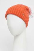Шапка з домішкою вовни Granadilla Docroux колір помаранчевий