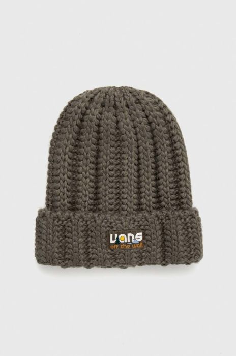 Шапка Vans колір зелений з товстого трикотажу (2905010)