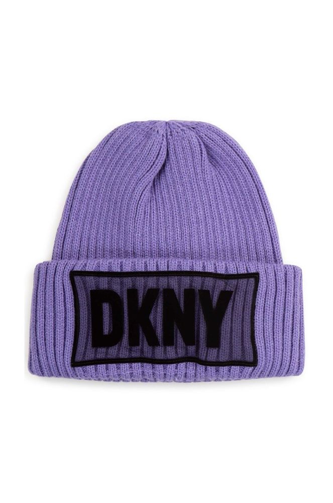 Дитяча шапка Dkny колір фіолетовий (2697660)