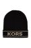 Дитяча шапка з домішкою вовни Michael Kors колір чорний з тонкого трикотажу (2612296)