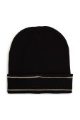 Дитяча шапка з домішкою вовни Michael Kors колір чорний з тонкого трикотажу (2612296)