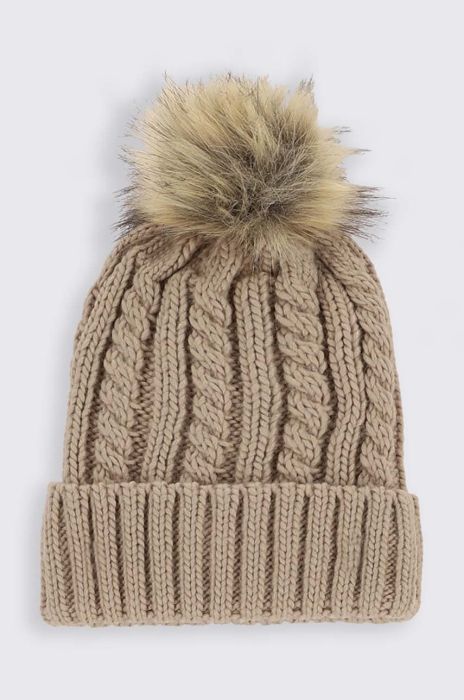 Дитяча шапка Coccodrillo колір коричневий