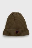 Дитяча шапка Fila колір зелений з тонкого трикотажу