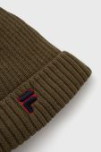 Дитяча шапка Fila колір зелений з тонкого трикотажу