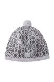 Дитяча шапка Reima колір сірий вовна