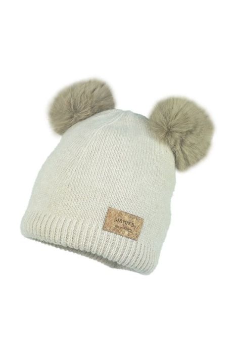 Дитяча шапка Jamiks колір бежевий (2728199)