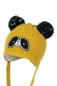 Дитяча шапка Jamiks колір жовтий з тонкого трикотажу (2595209)