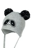 Дитяча шапка Jamiks колір сірий з тонкого трикотажу (2595206)