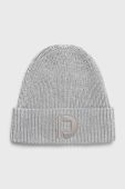 Шапка Tom Tailor колір сірий з тонкого трикотажу
