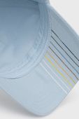Бавовняна кепка BOSS Boss Athleisure з принтом колір блакитний