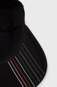 Бавовняна кепка BOSS Boss Athleisure колір чорний з принтом