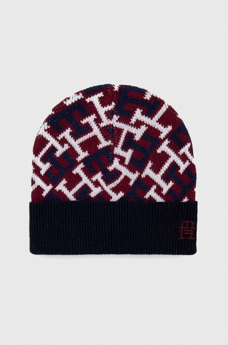 Шапка з домішкою вовни Tommy Hilfiger колір барвистий (2804022)