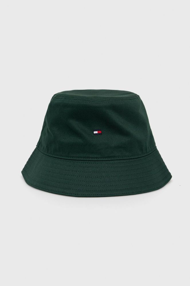 Бавовняний капелюх Tommy Hilfiger колір зелений з бавовни (2560100)