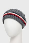 Вовняна шапка Tommy Hilfiger колір сірий вовна (2621094)