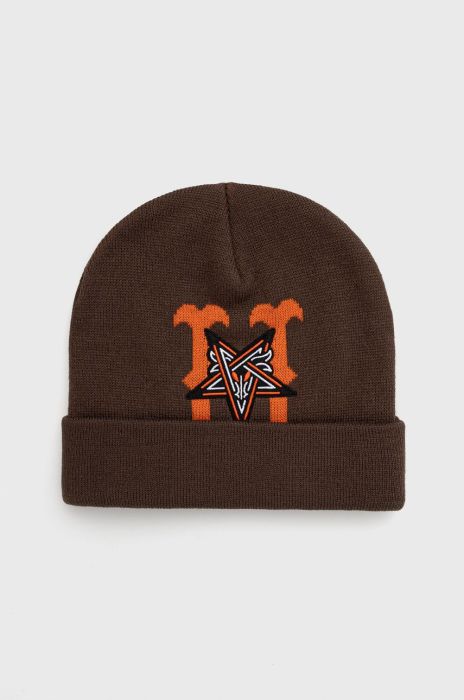 Шапка HUF X Trasher колір коричневий