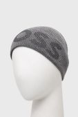 Шапка з домішкою вовни BOSS колір сірий