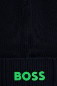 Шапка з домішкою вовни BOSS Boss Athleisure колір синій