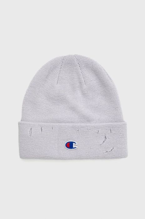 Вовняна шапка Champion колір сірий з тонкого трикотажу вовна (2792635)