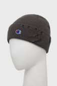 Вовняна шапка Champion колір сірий з тонкого трикотажу вовна (2792636)