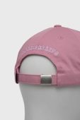 Бавовняна бейсболка Primitive колір рожевий з аплікацією